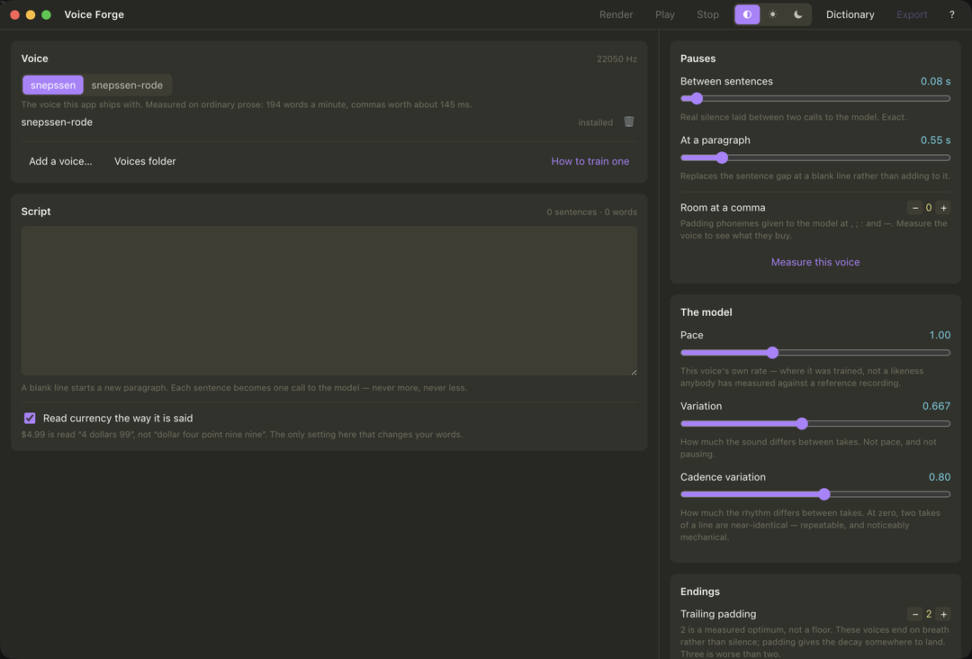 The cross-platform build, identical in layout